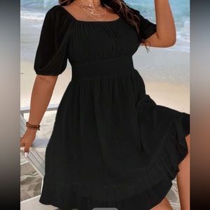 NEW Black Puff Sleeve Dress w/ Square Neckline!!! 🆕 Box 4X
